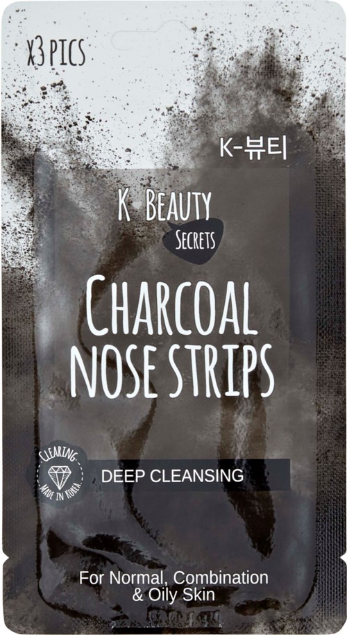 K-Beauty Secrets Charcoal Nose Strips X 3 15 g
