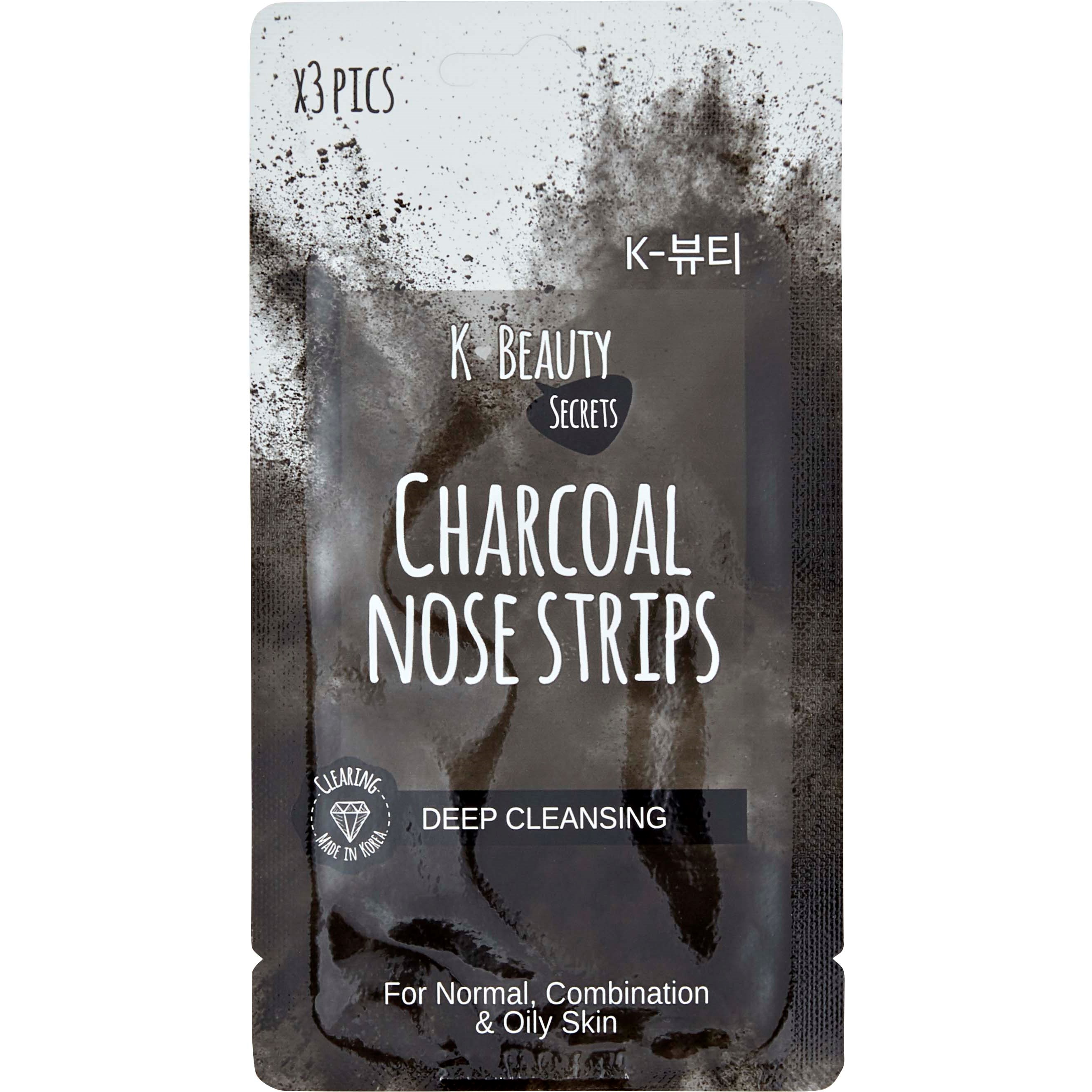 Bilde av K-beauty Secrets Charcoal Nose Strips X 3 15 G