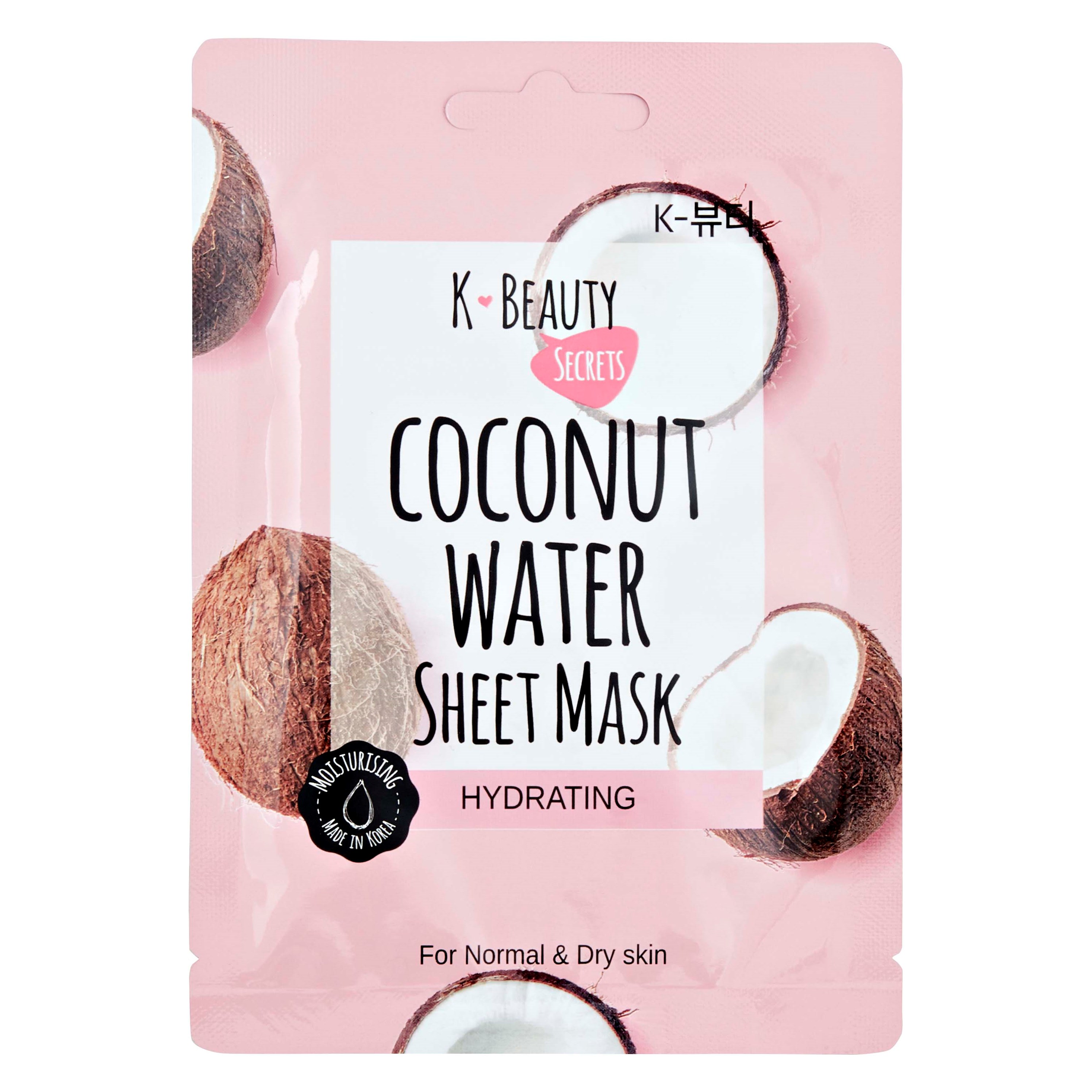 Läs mer om K- Beauty Secrets Coconut Water Sheet Mask 15 g