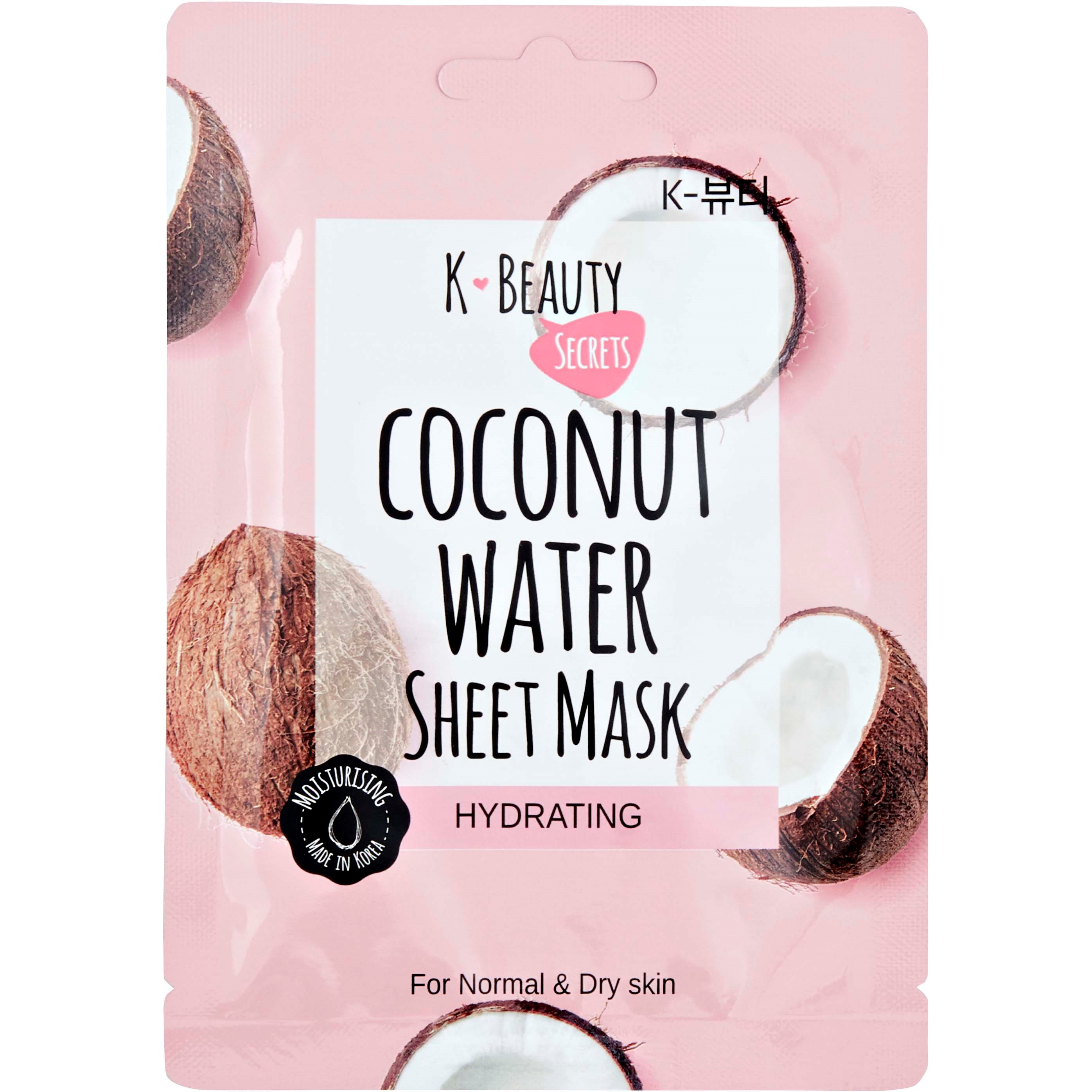Bilde av K-beauty Secrets Coconut Water Sheet Mask 15 G