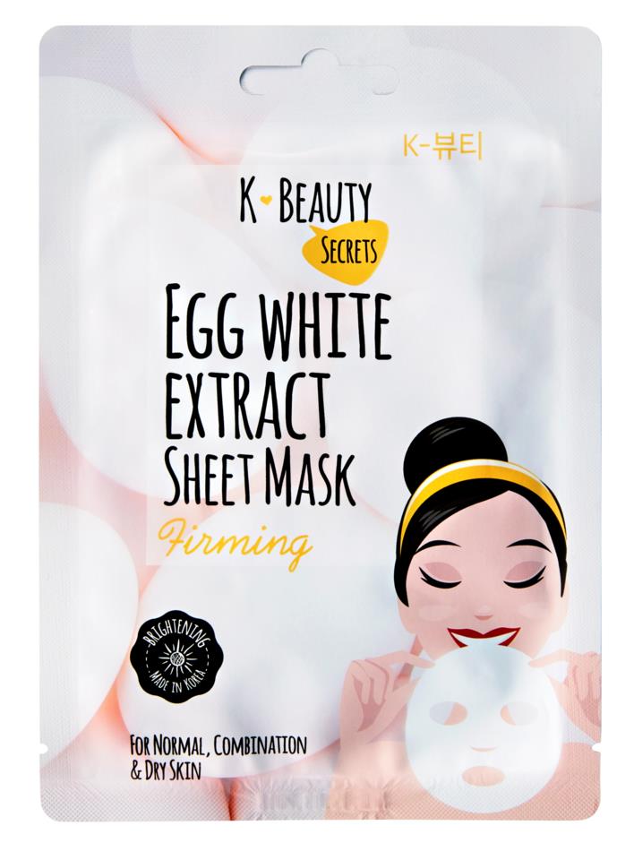 K-Beauty Secrets Egg White Extract Sheet Mask 