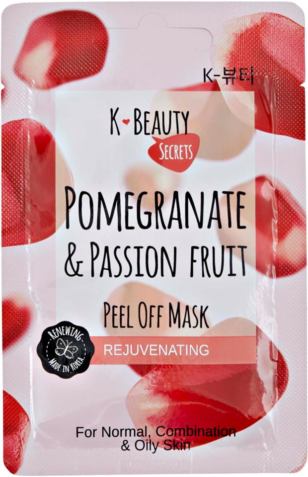 K-Beauty Secrets Pomegranate & Passion Fruit Peel Off Mask  