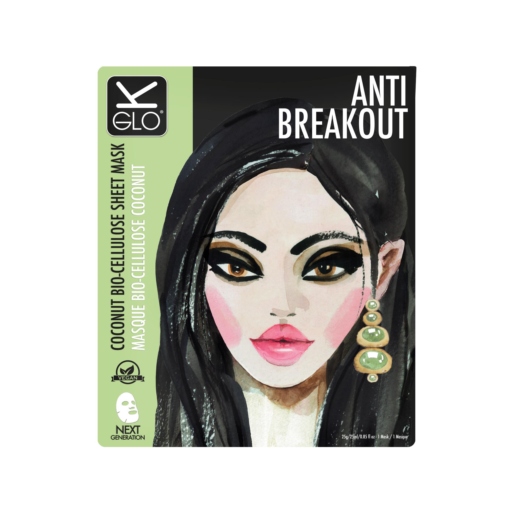 KGLO AntiBreakout Coconut BioCellulose Sheet Mask KGLO AntiBreakout Coconut BioCellulose Sheet Mask