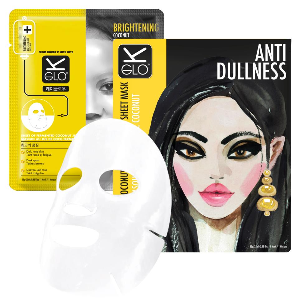 K-GLO® Anti-Dullness Coconut Bio-Cellulose Sheet Mask