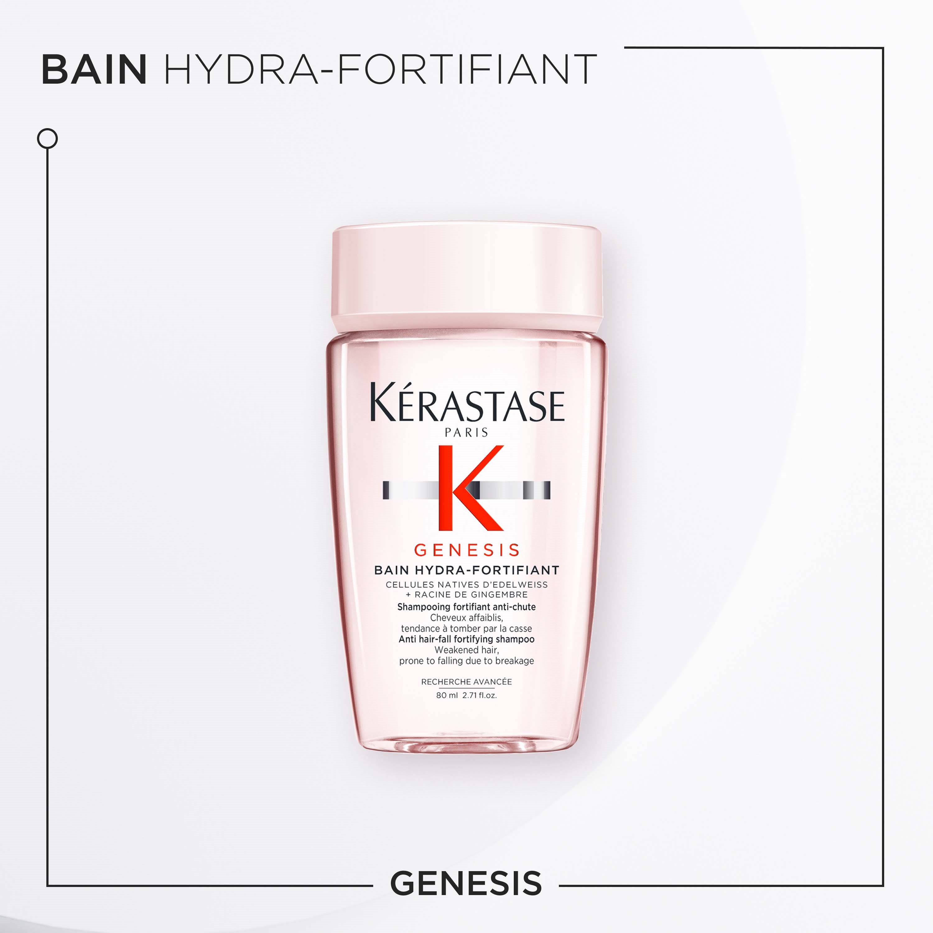 Kérastase Genesis Bain Hydra-Fortifiant Shampoo Travel Size 80 ml (obrázok 3)