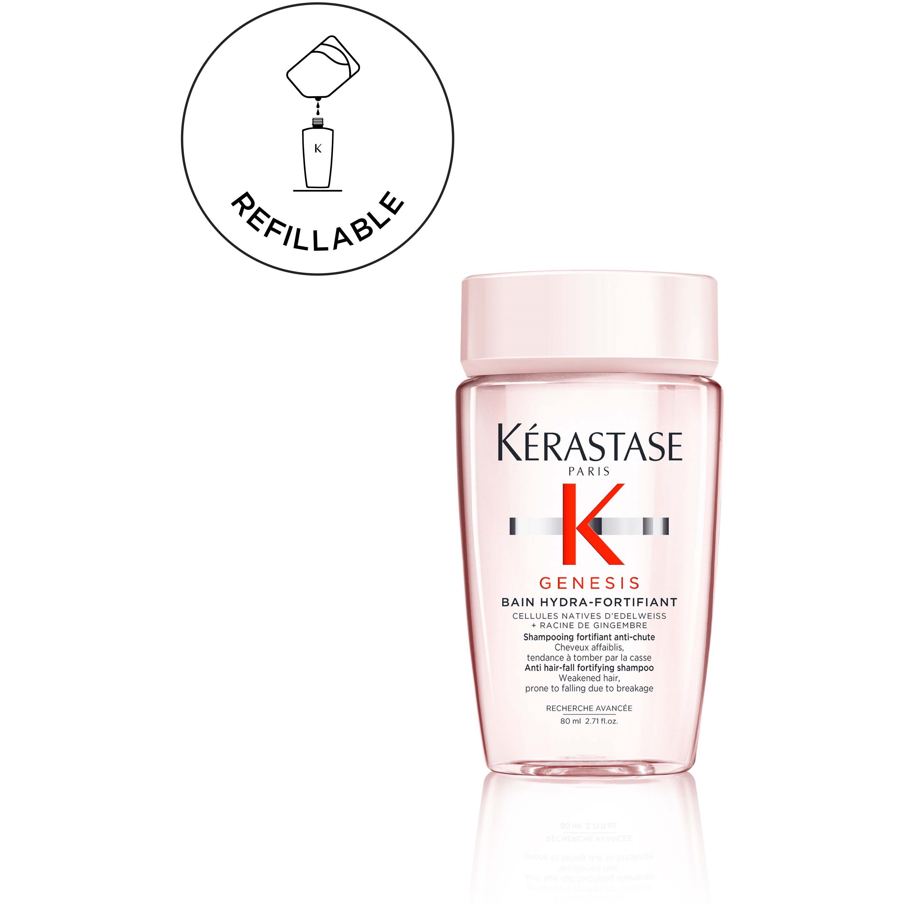 Kérastase Genesis Bain Hydra-Fortifiant Shampoo Travel Size 80 ml (obrázok 5)