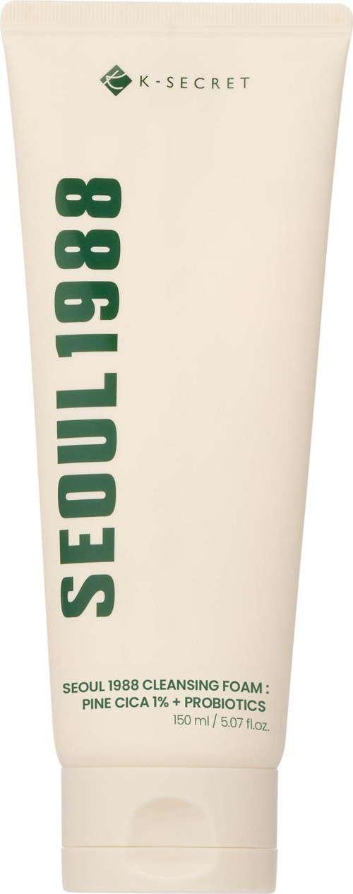 K-Secret SEOUL 1988 Cleansing Foam: Pine Cica 1% + Probiotic 150 ml