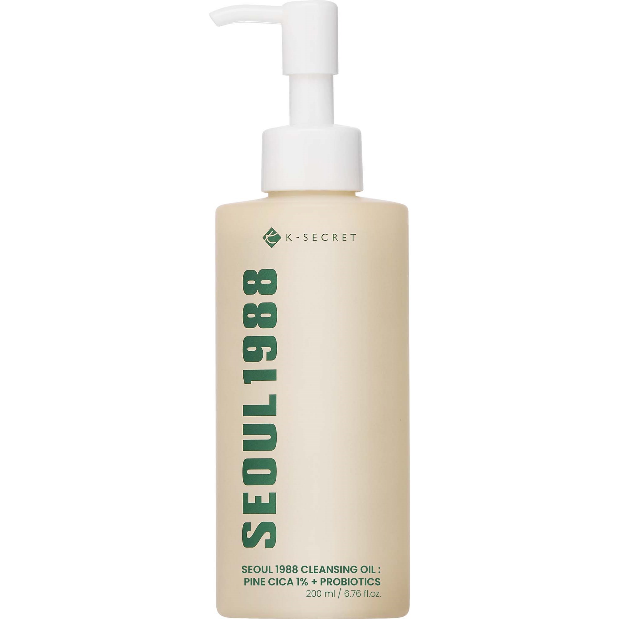 K-Secret SEOUL 1988 Cleansing Oil: Pine Cica 1% + Probiotics 200 ml