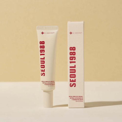 A white tube of skincare cream labeled 'SEOUL 1988' with matching box on a plain background.