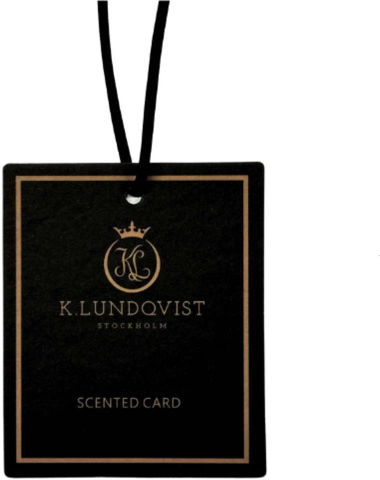 K. Lundqvist Stockholm Scented Card Black Cashmere/Patchouli, Tonka bean & Musk