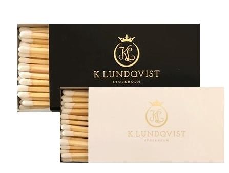 K. Lundqvist Stockholm Tändstickor Mix Svart Och Vit 2 Pack