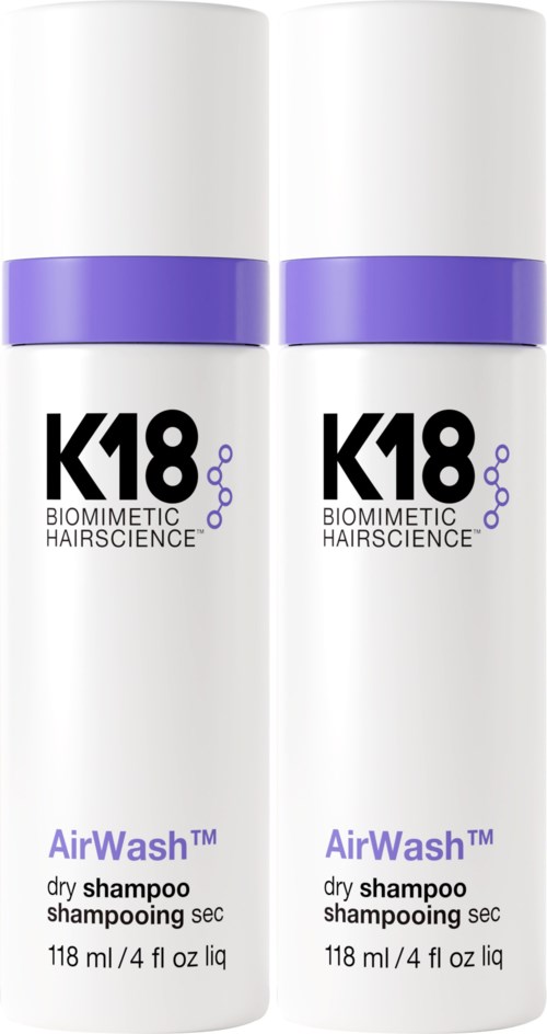 K18 Bundle AirWash Dry Shampoo Shampoo 118 ml x 2