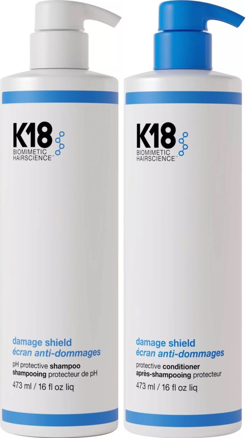 K18 DAMAGE SHIELD Bundle Protective Shampoo 473 ml & Conditioner 473 ml