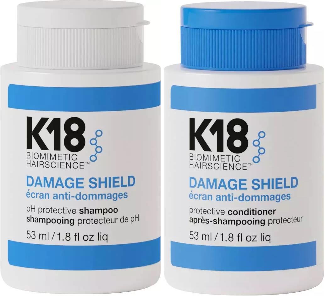 K18 DAMAGE SHIELD Bundle Protective Shampoo 53 ml & Conditioner 53 ml ...