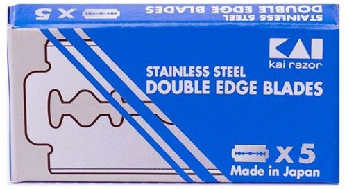 Kai Stainless Steel Double Edge Razor Blades 5 Pack 5 Pcs