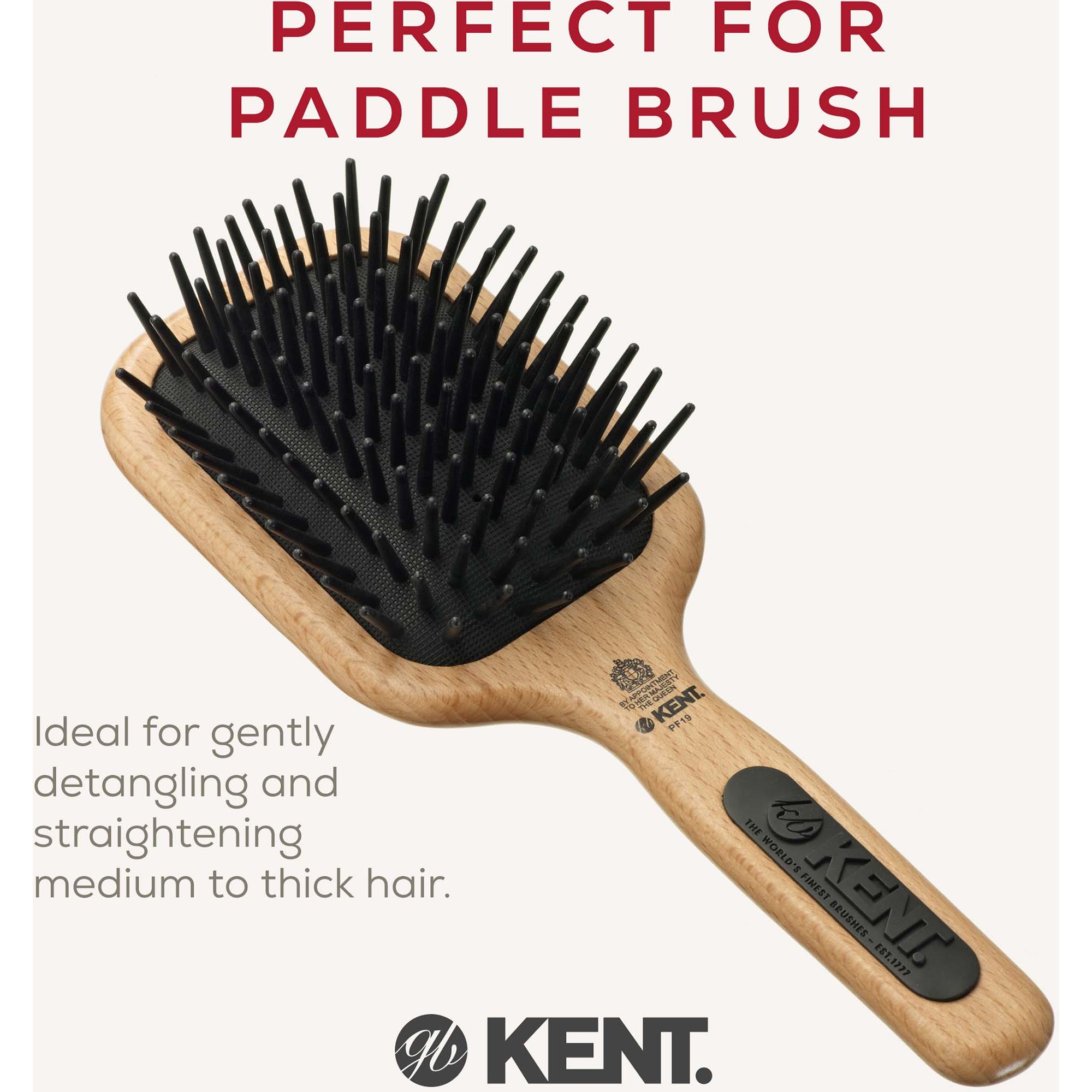 Kent Brushes Airhedz Maxi-Phat De-Tangle Brush (zdjęcie 3)
