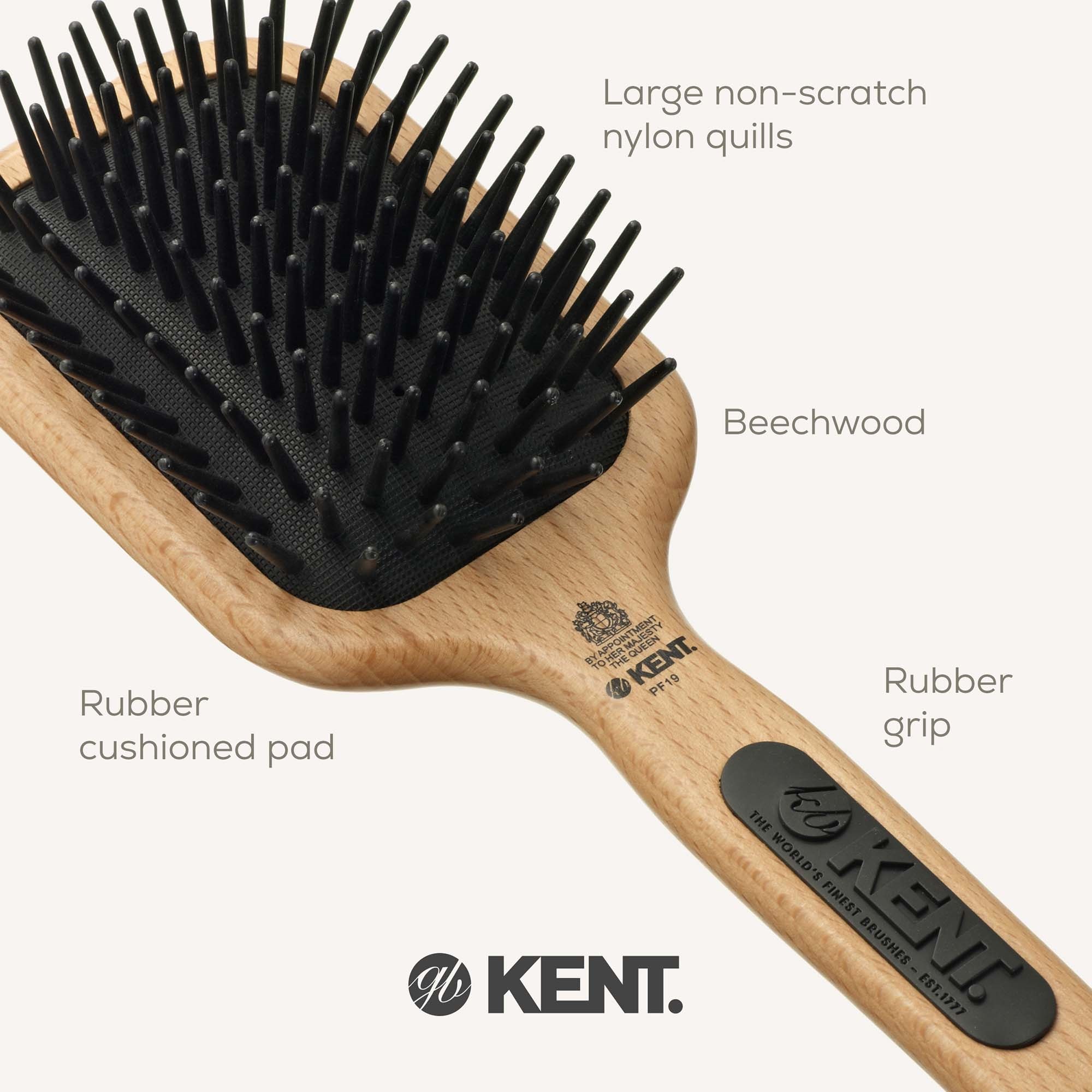 Kent Brushes Airhedz Maxi-Phat De-Tangle Brush (zdjęcie 5)