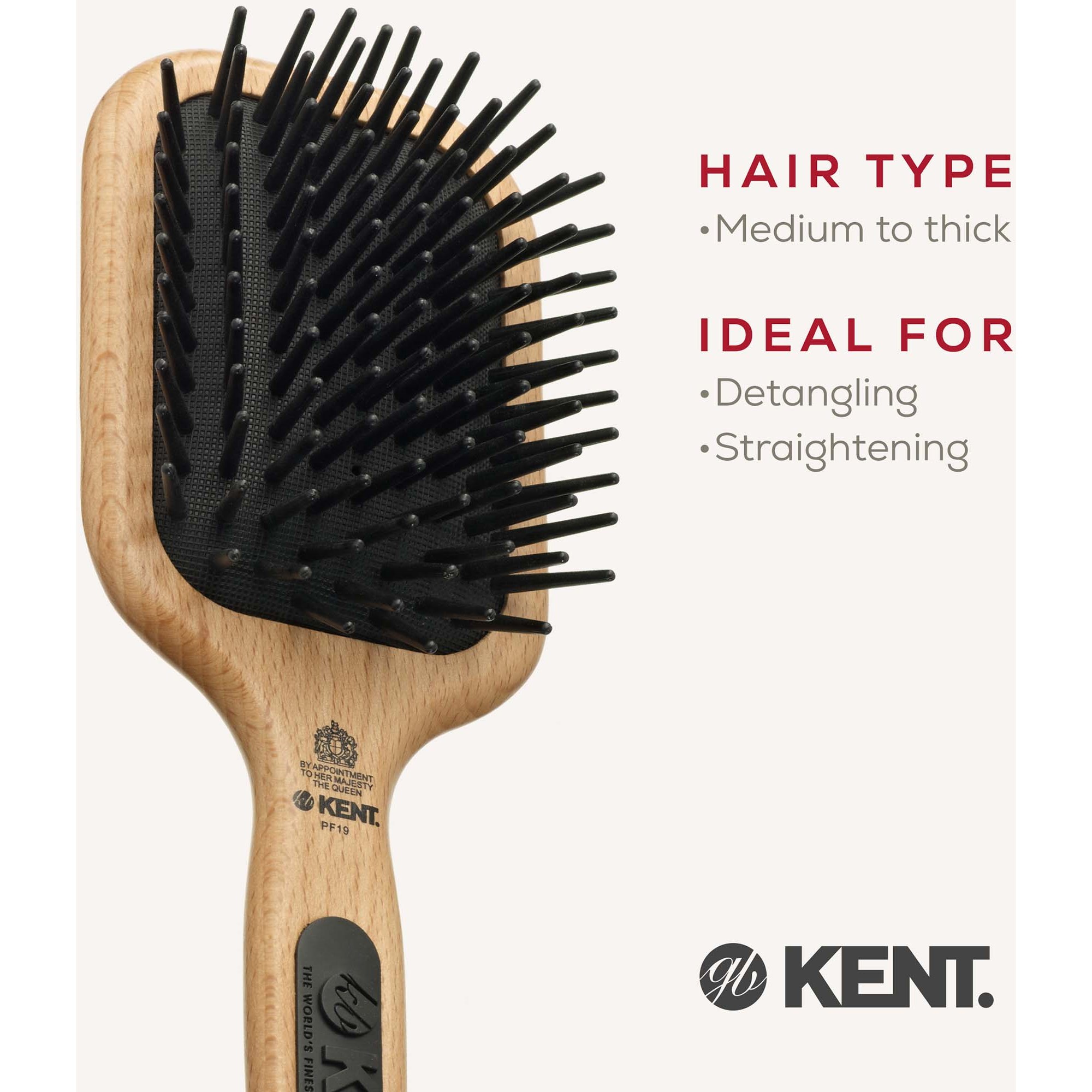 Kent Brushes Airhedz Maxi-Phat De-Tangle Brush (zdjęcie 6)
