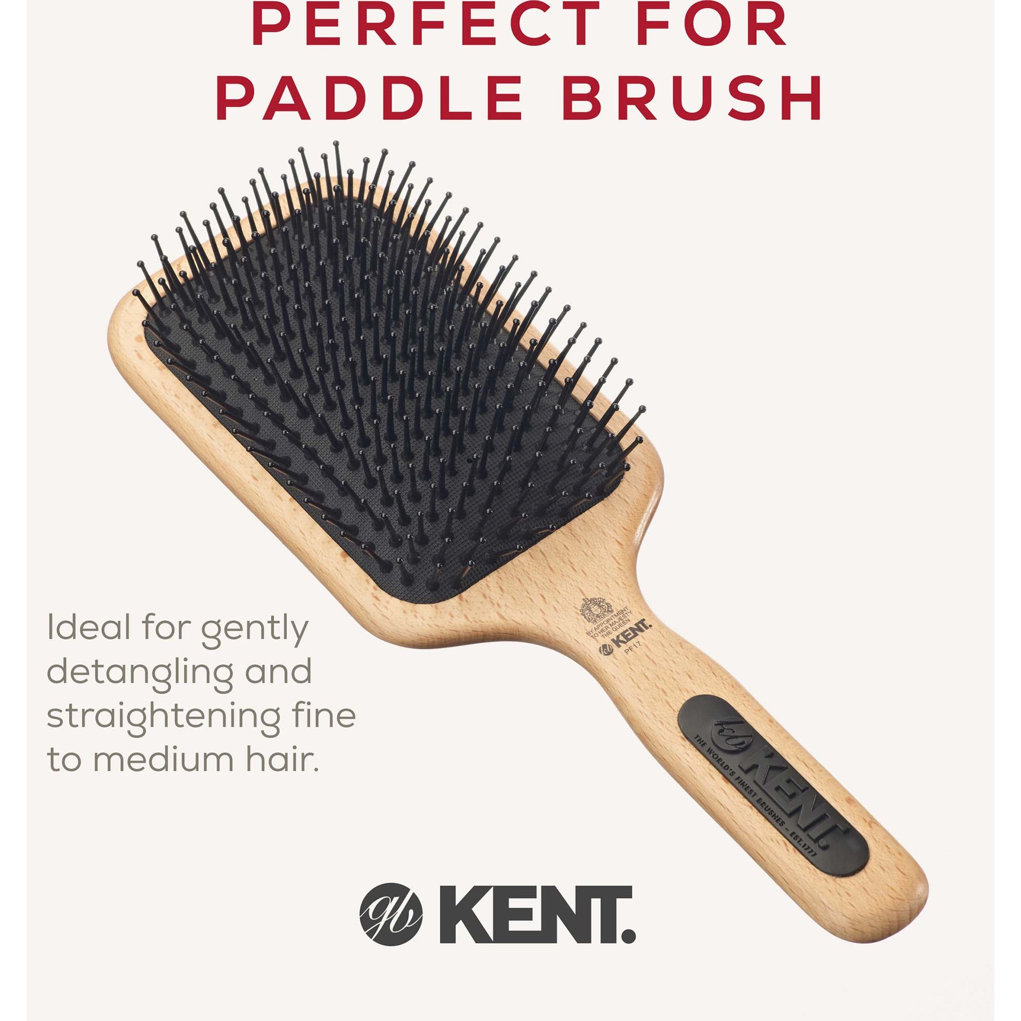 Kent Brushes Airhedz Mega-Phine Taming Paddelborste (zdjęcie 3)