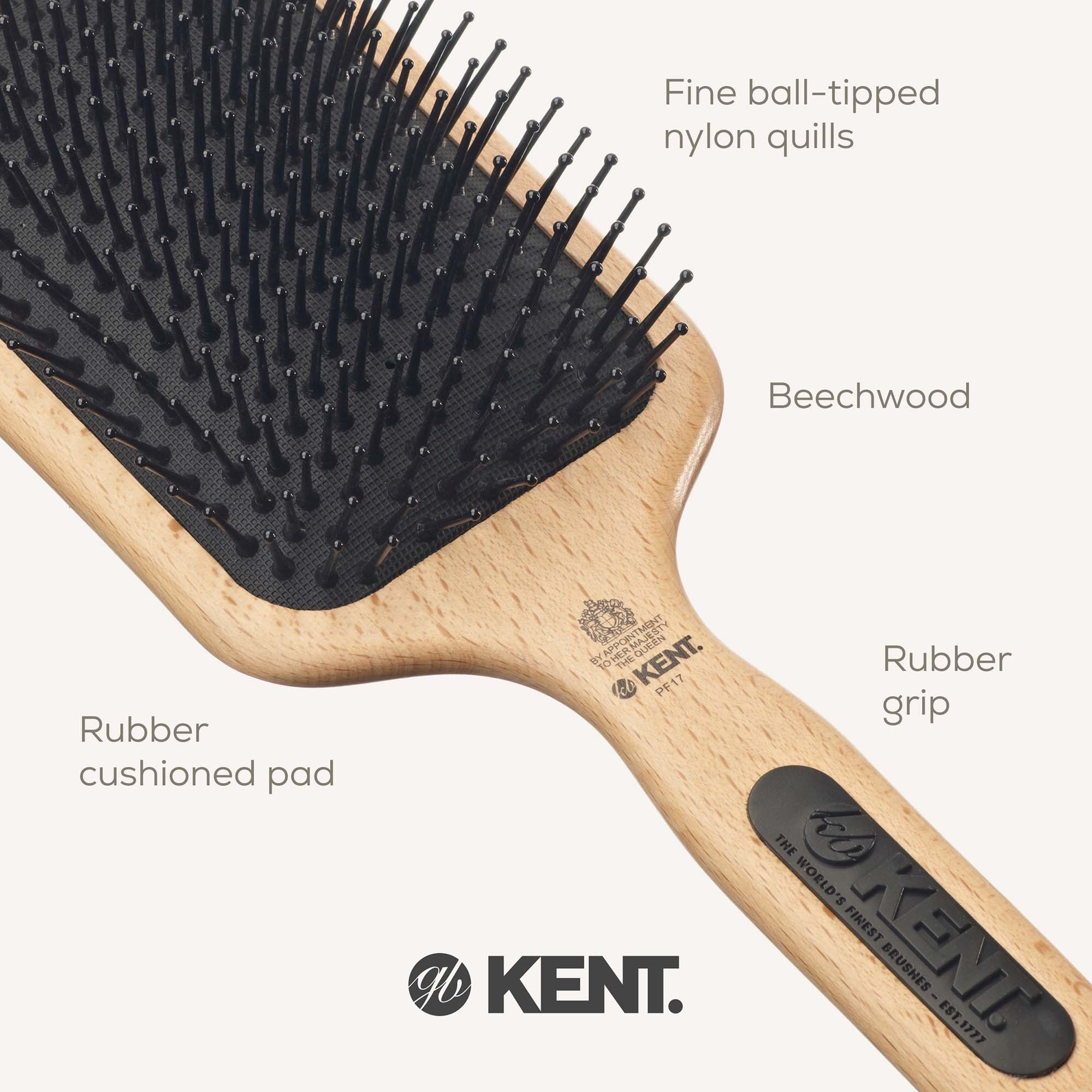 Kent Brushes Airhedz Mega-Phine Taming Paddelborste (zdjęcie 5)