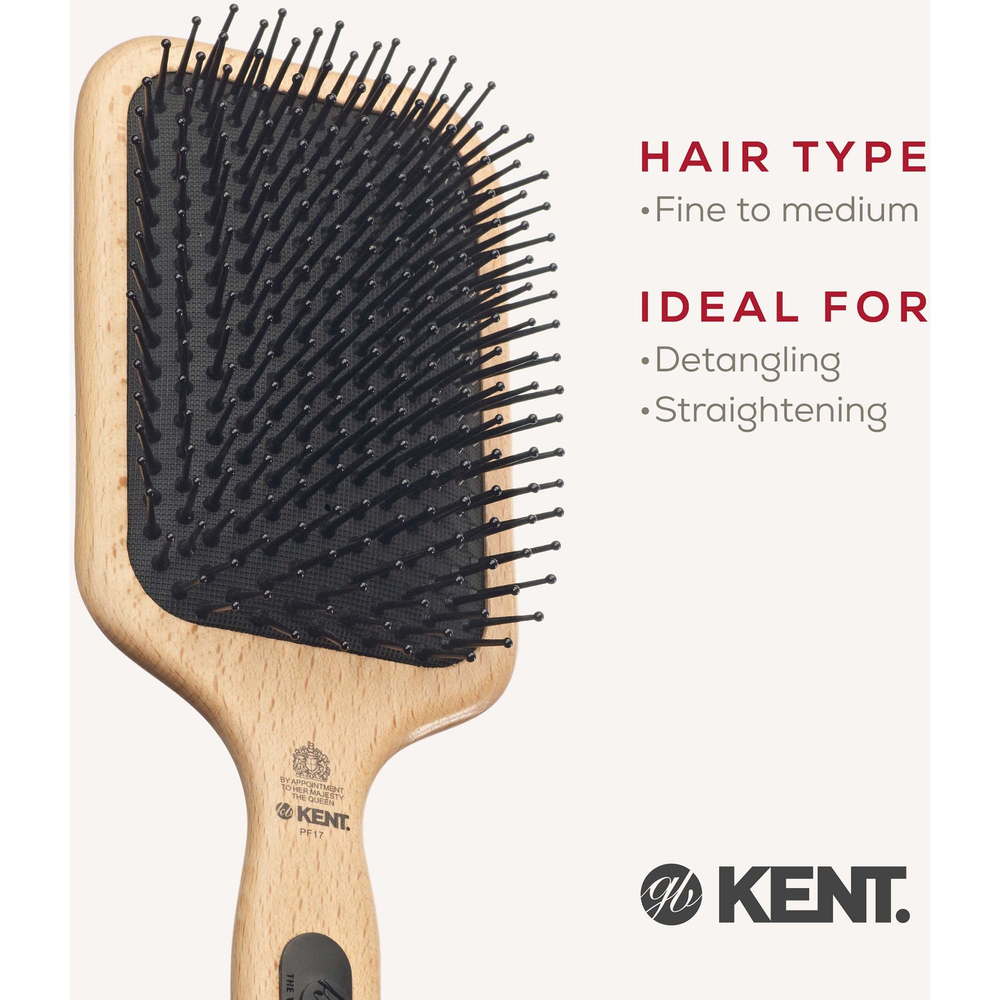 Kent Brushes Airhedz Mega-Phine Taming Paddelborste (zdjęcie 6)