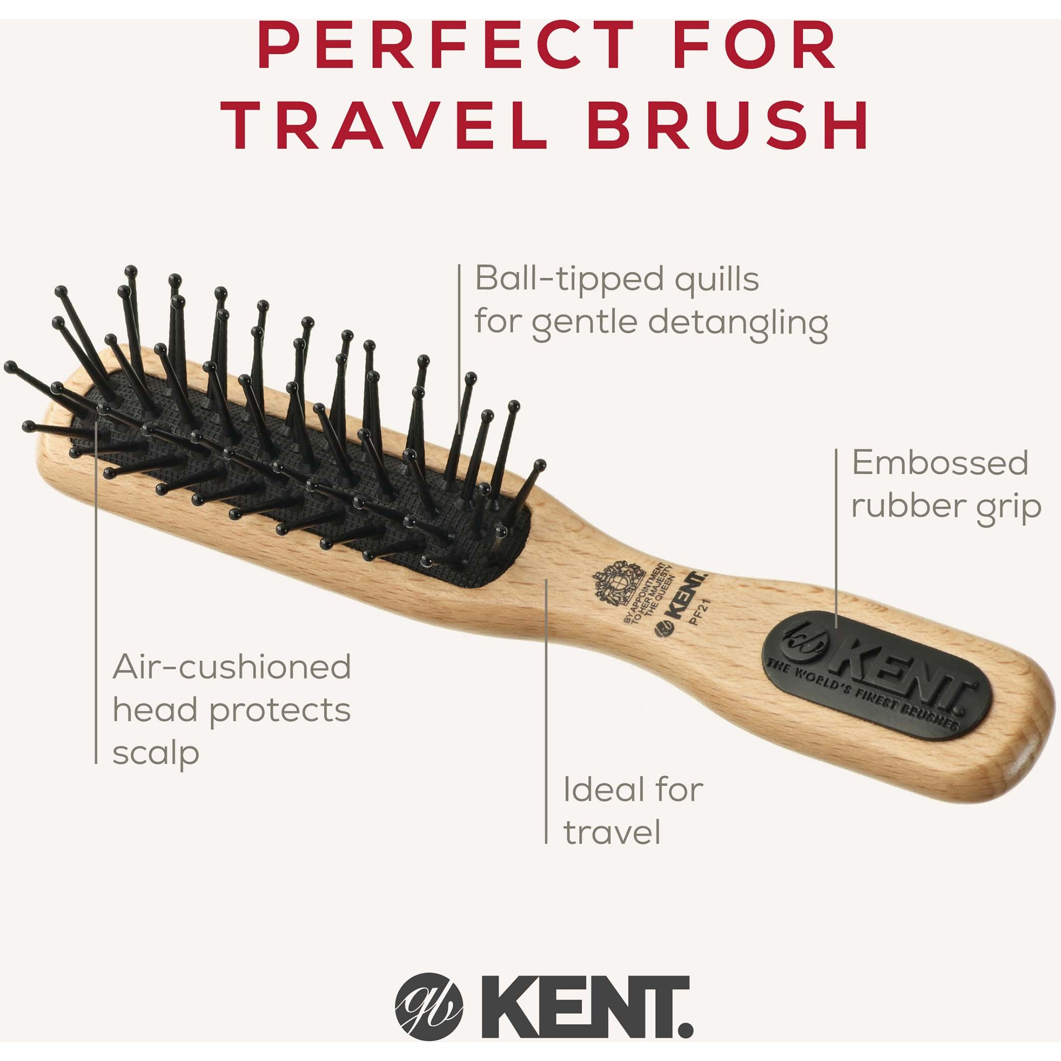 Kent Brushes Airhedz Micro-Phine De-Tangle Brush (zdjęcie 4)