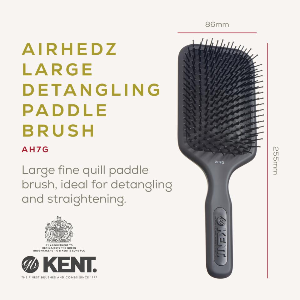 KENT Brushes AirHedz Pro XL Phine Pin Paddle Brush
