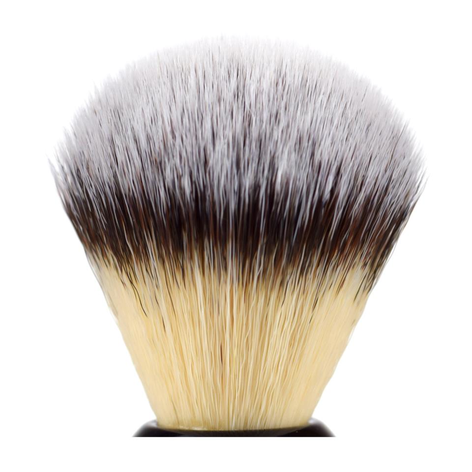 Kent Brushes Black Silvertex Synthetic Shaving Brush Medium 