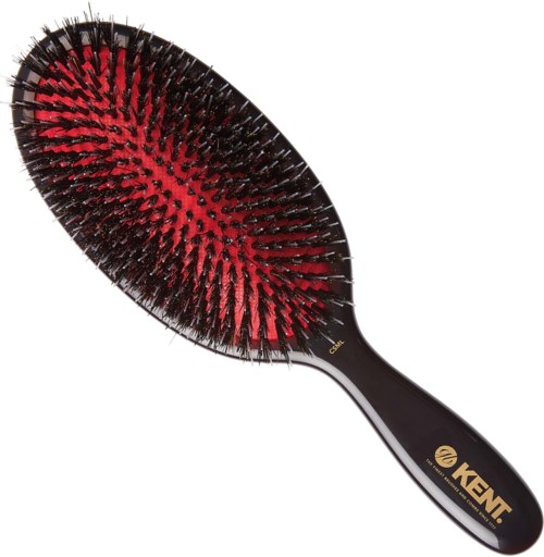 Kent Brushes Classic Shine Large Black Porcupine Mixed Bristle Hairbrush