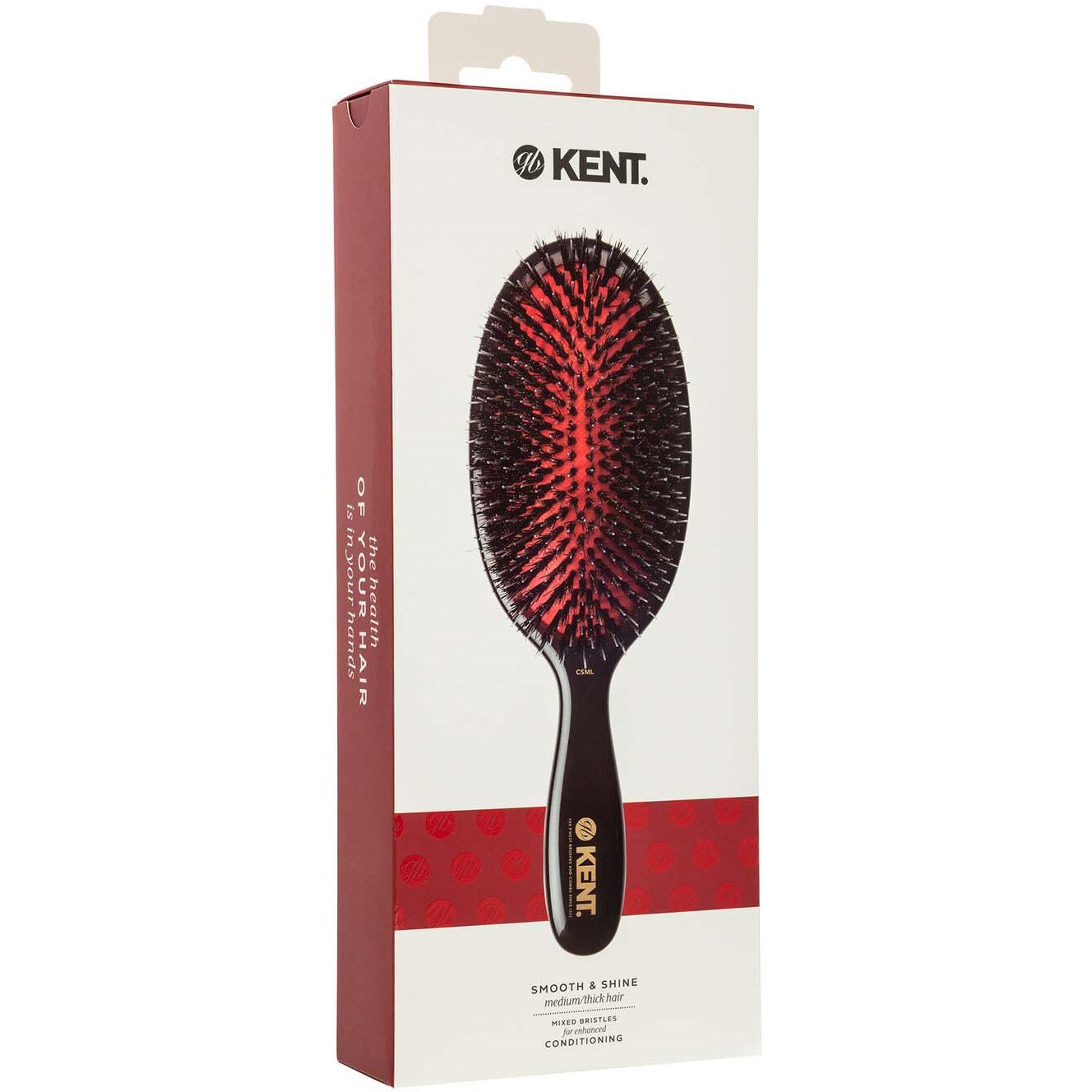 Kent Brushes Classic Shine Large Black Porcupine Mixed Bristle Hairbru (obrázok 8)