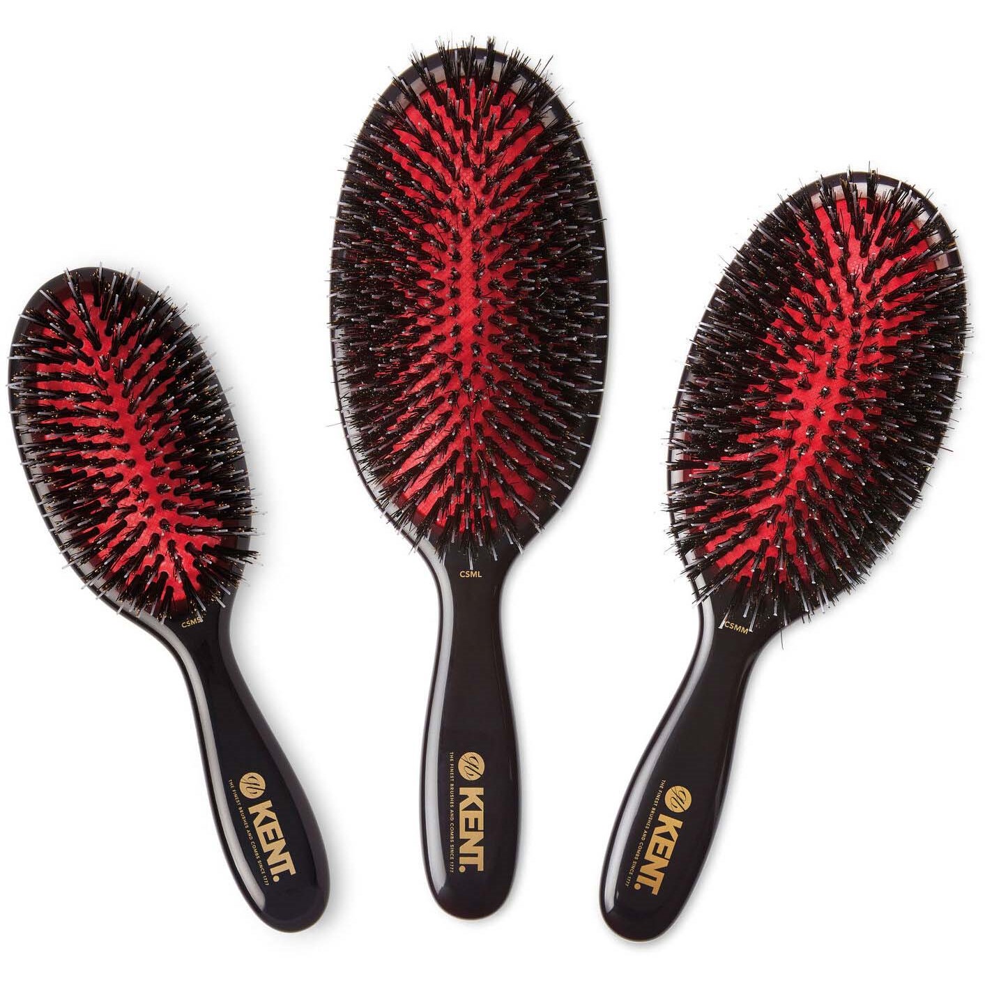 Kent Brushes Classic Shine Large Black Porcupine Mixed Bristle Hairbru (obrázok 9)