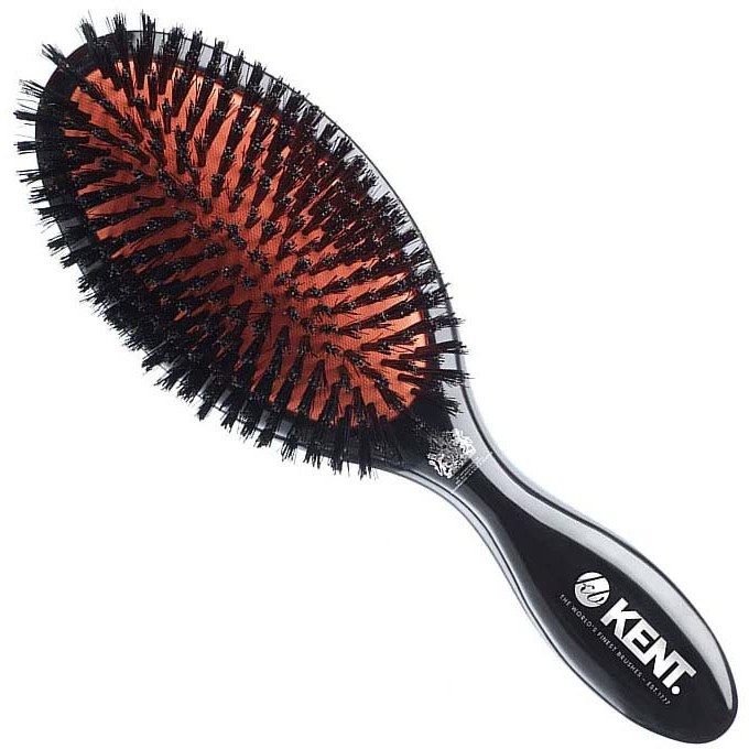 Läs mer om Kent Brushes Classic Shine Large Pure Black Bristle Hairbrush