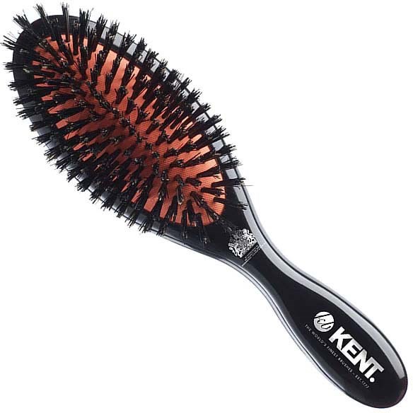Фото - Гребінець Kent Brushes Classic Shine Medium Black Bristle Hairbrush 