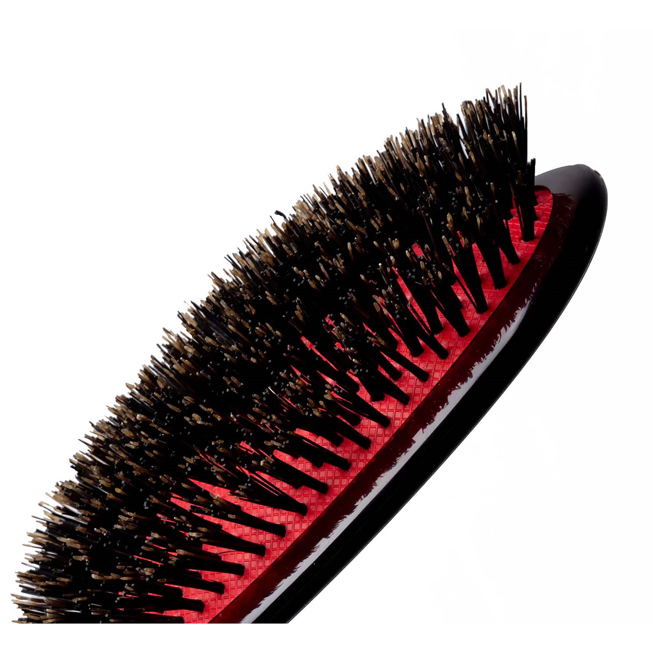 Kent Brushes Classic Shine Medium Black Bristle Hairbrush (zdjęcie 8)