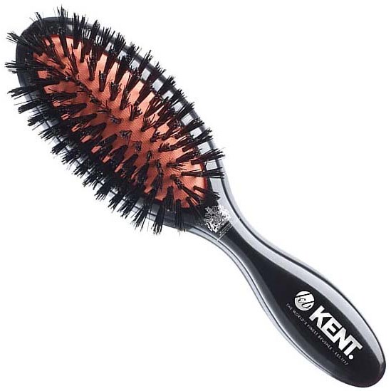 Läs mer om Kent Brushes Classic Shine Small Black Bristle Hairbrush