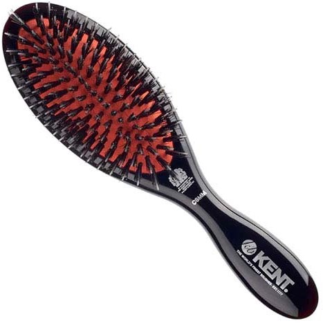 Läs mer om Kent Brushes Classic Shine Small Black Porcupine Mixed Bristle Hairbru
