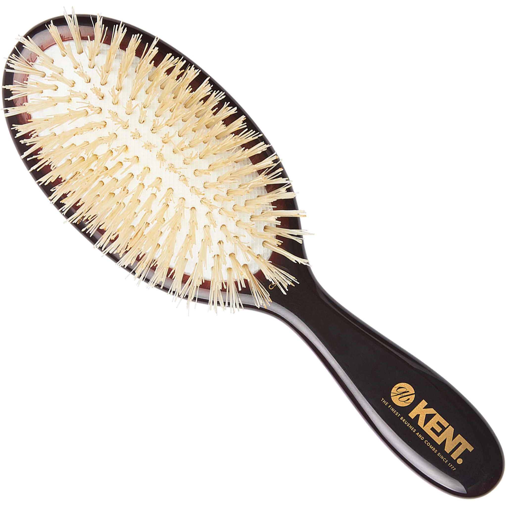 Kent Brushes Classic Shine Small Soft White Pure Bristle Hairbrus