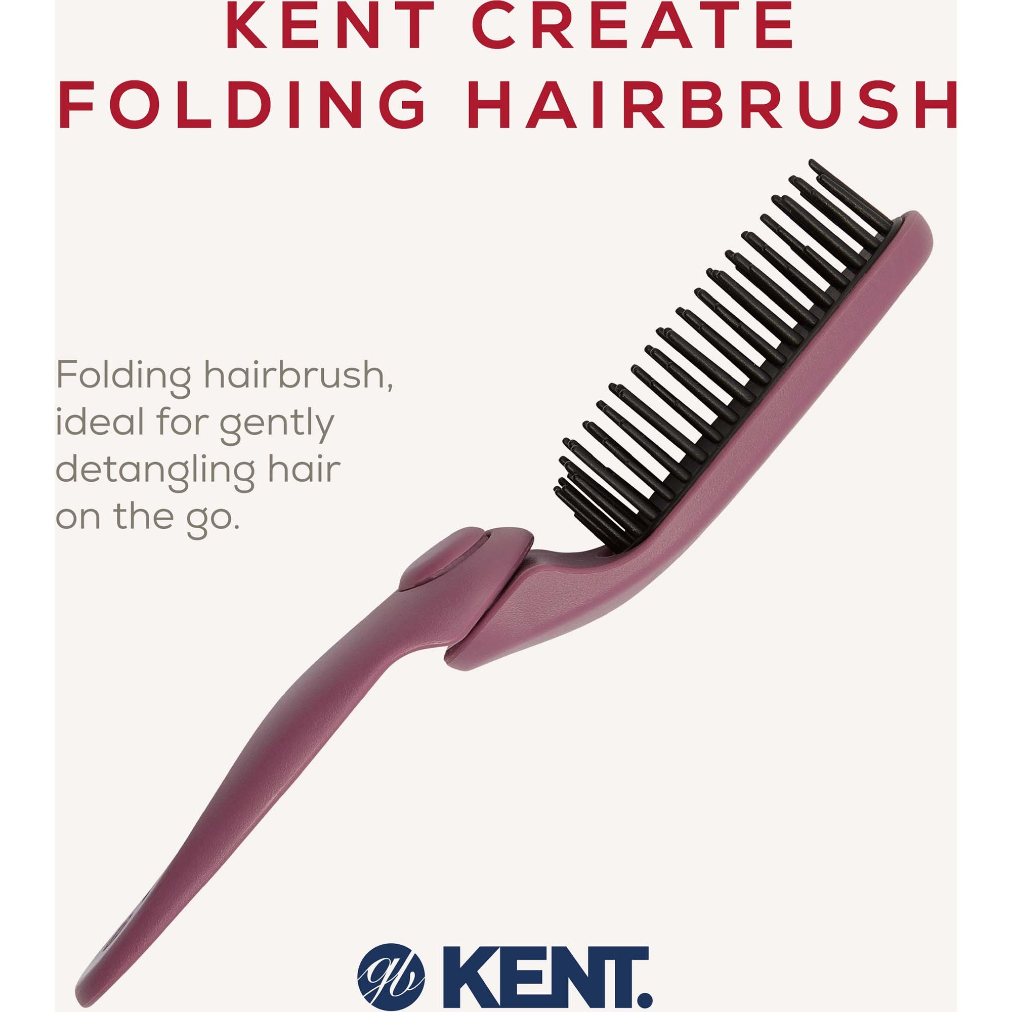Kent Brushes Create Folding Hairbrush (zdjęcie 3)