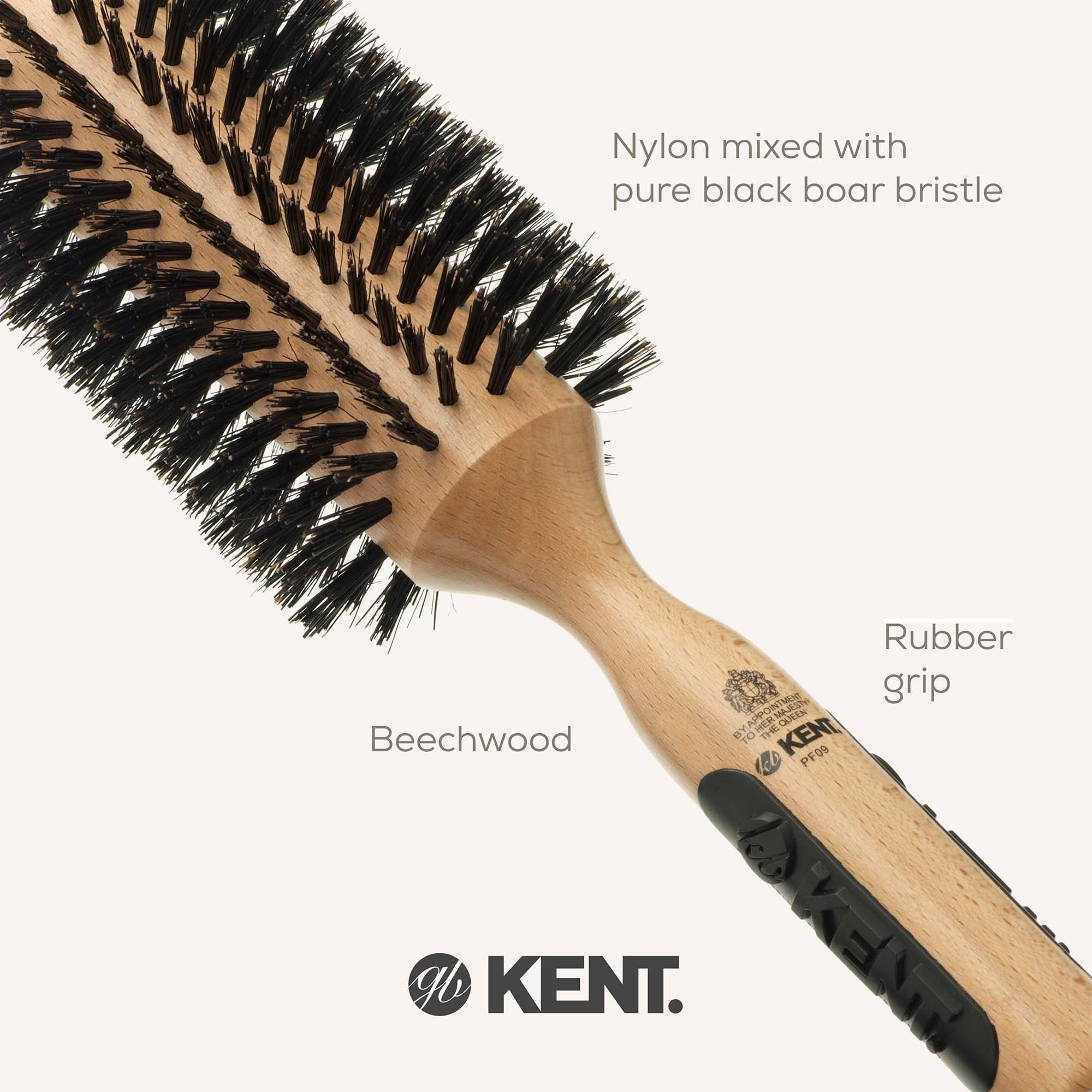Kent Brushes Extra Stor Rundborste Svinborst (zdjęcie 5)