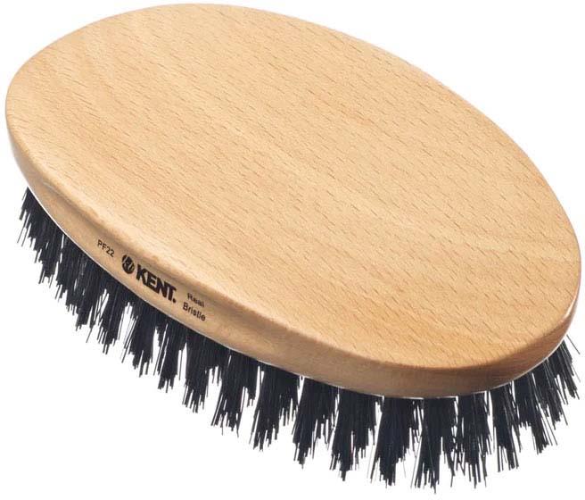 Kent Brushes Grooming Static-Resistant Nylon Bristle Military Style Brush