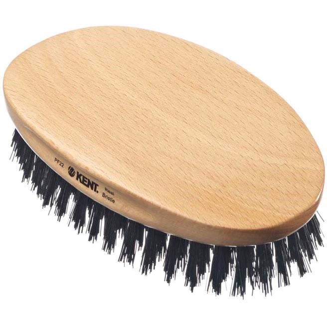 Kent Brushes Grooming Static-Resistant Nylon Bristle Military Style Br