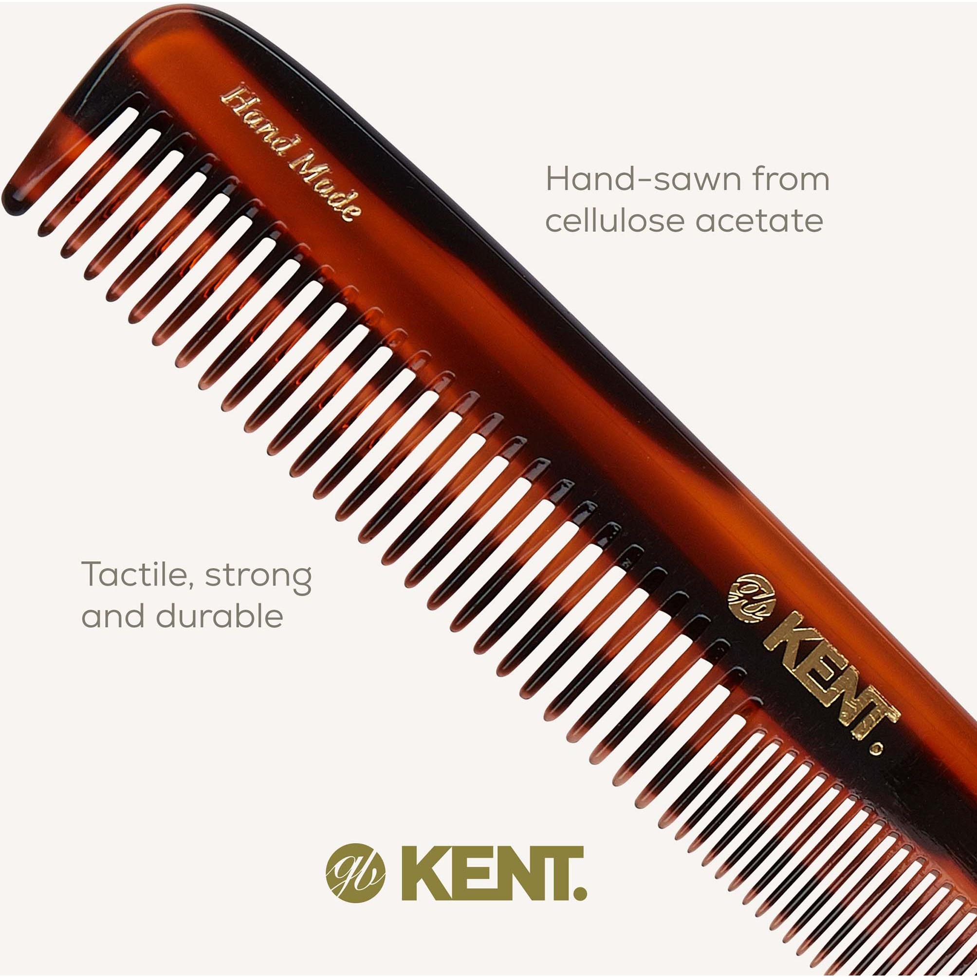 Kent Brushes Handmade Large Dressing Table Comb Fine/Coarse (zdjęcie 5)