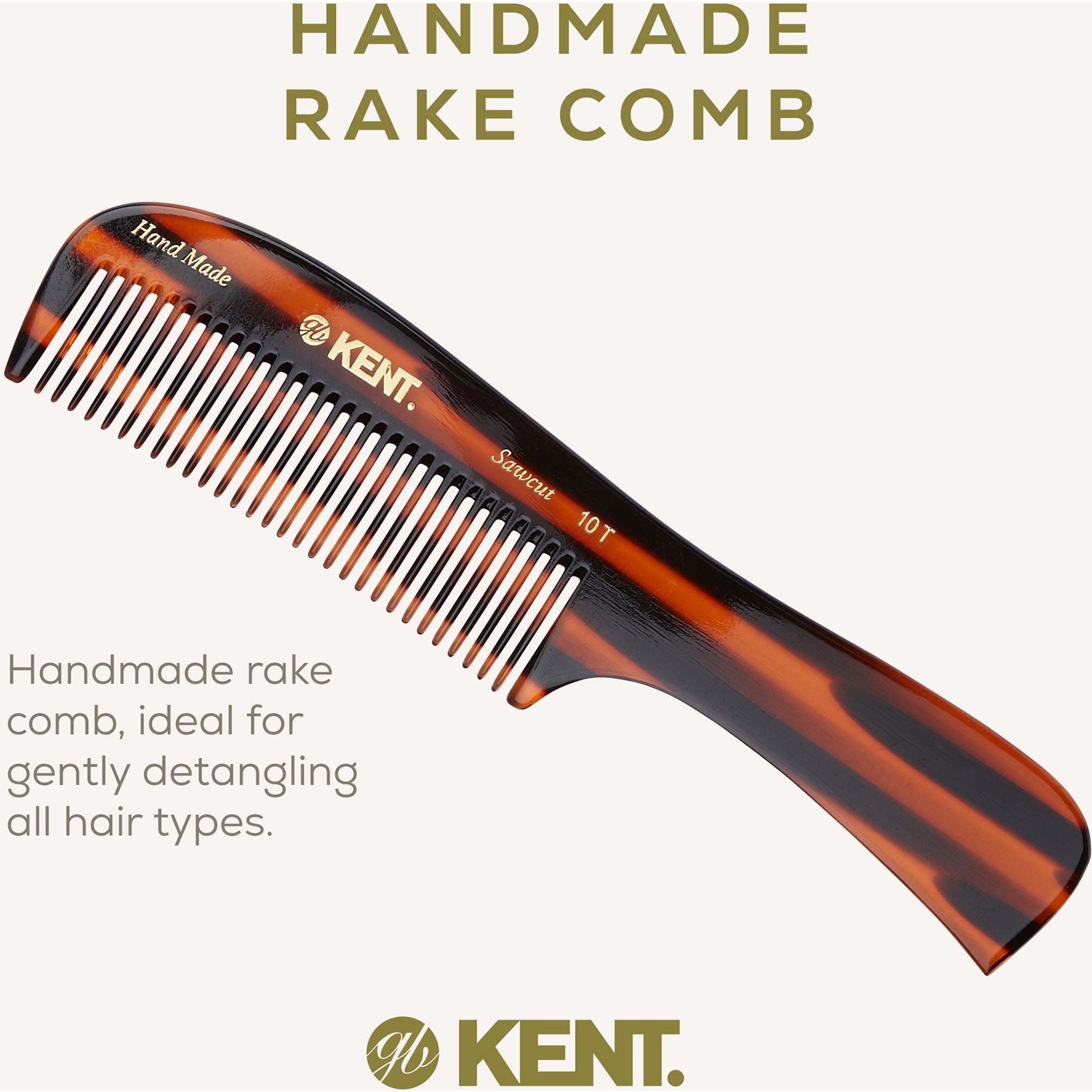 Kent Brushes Handmade Large Rake Comb (zdjęcie 3)