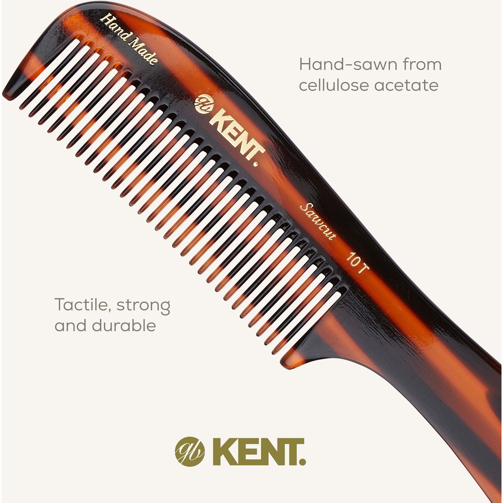 Kent Brushes Handmade Large Rake Comb (zdjęcie 5)