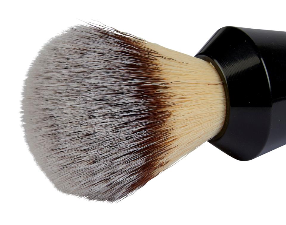 Kent Brushes Infinity Silvertex Synthetic Shaving Brush Black 