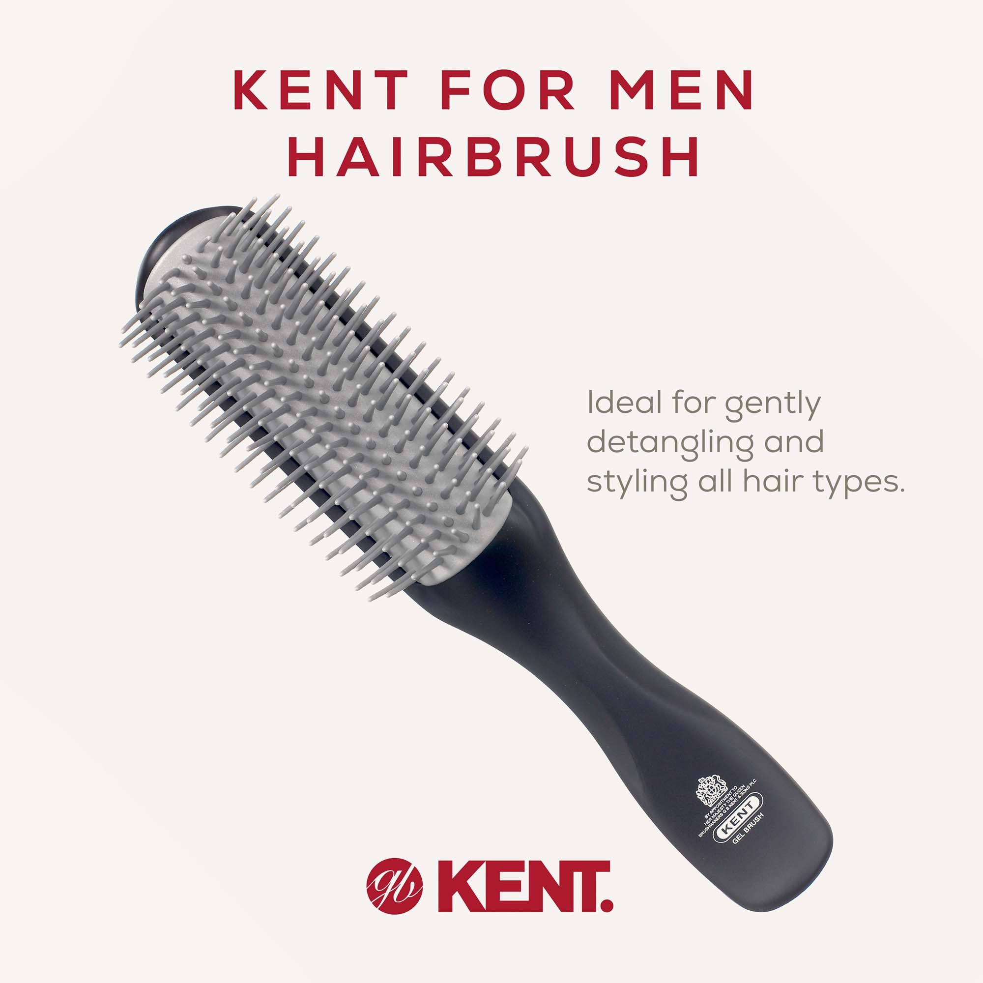 Kent Brushes Kent for Men Half-Radial Stylingborste (zdjęcie 3)