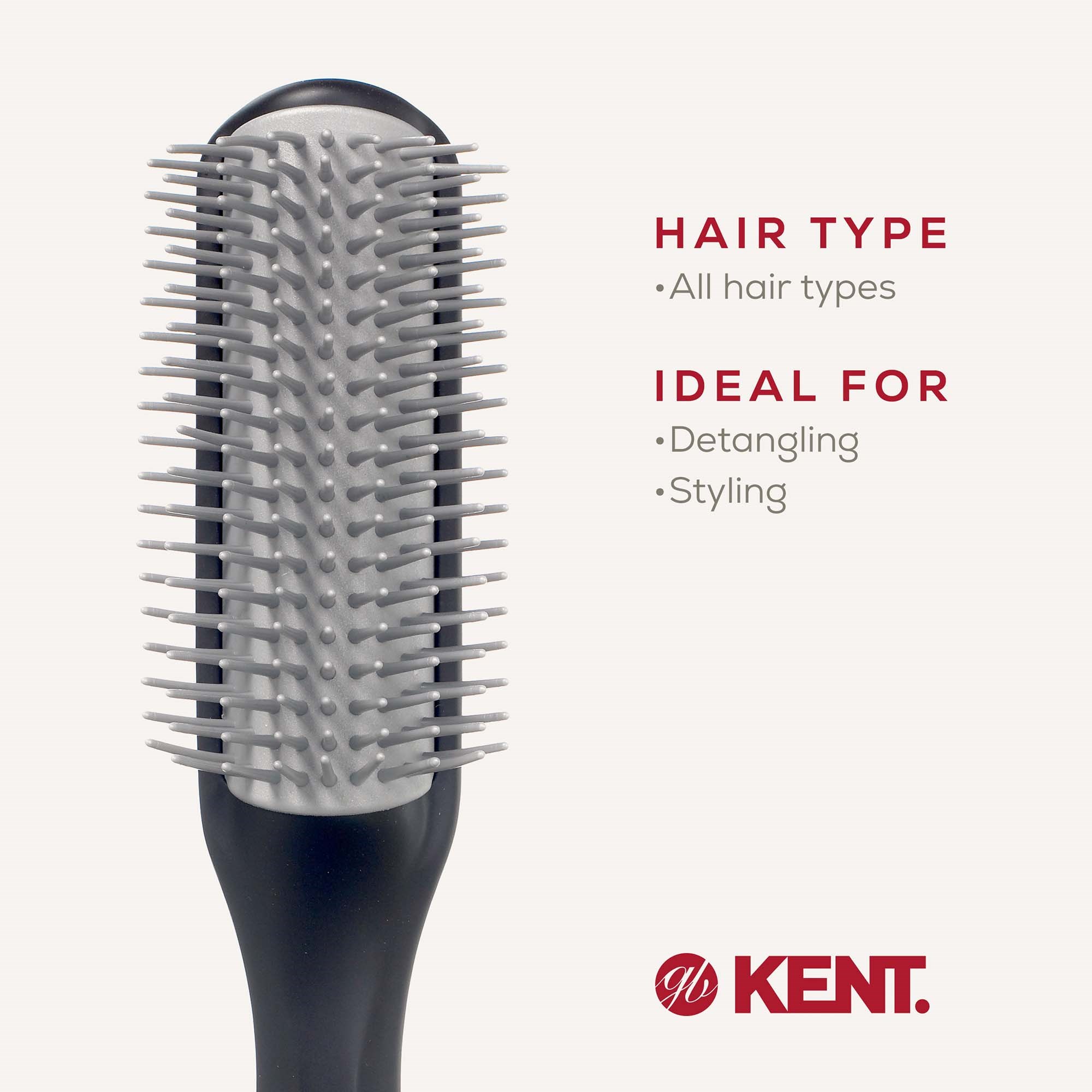 Kent Brushes Kent for Men Half-Radial Stylingborste (zdjęcie 6)