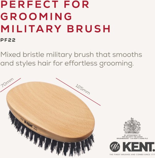 Kent Brushes Mens Mily Oval Beech Borste Av Naturhår