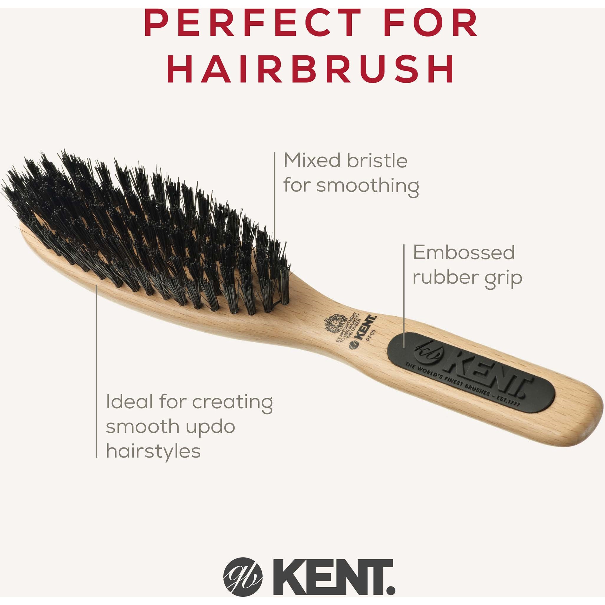 Kent Brushes Narrow Grooming Brush (zdjęcie 4)