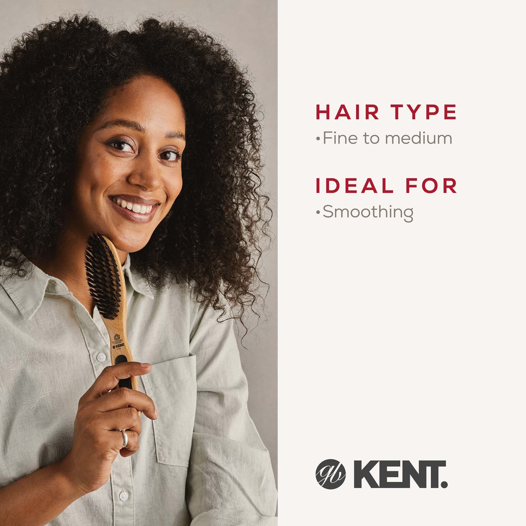 Kent Brushes Narrow Grooming Brush (zdjęcie 8)